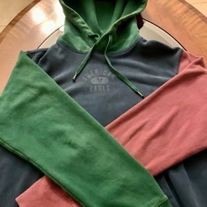 American Eagle Cotton Blend Pullover Hoodie